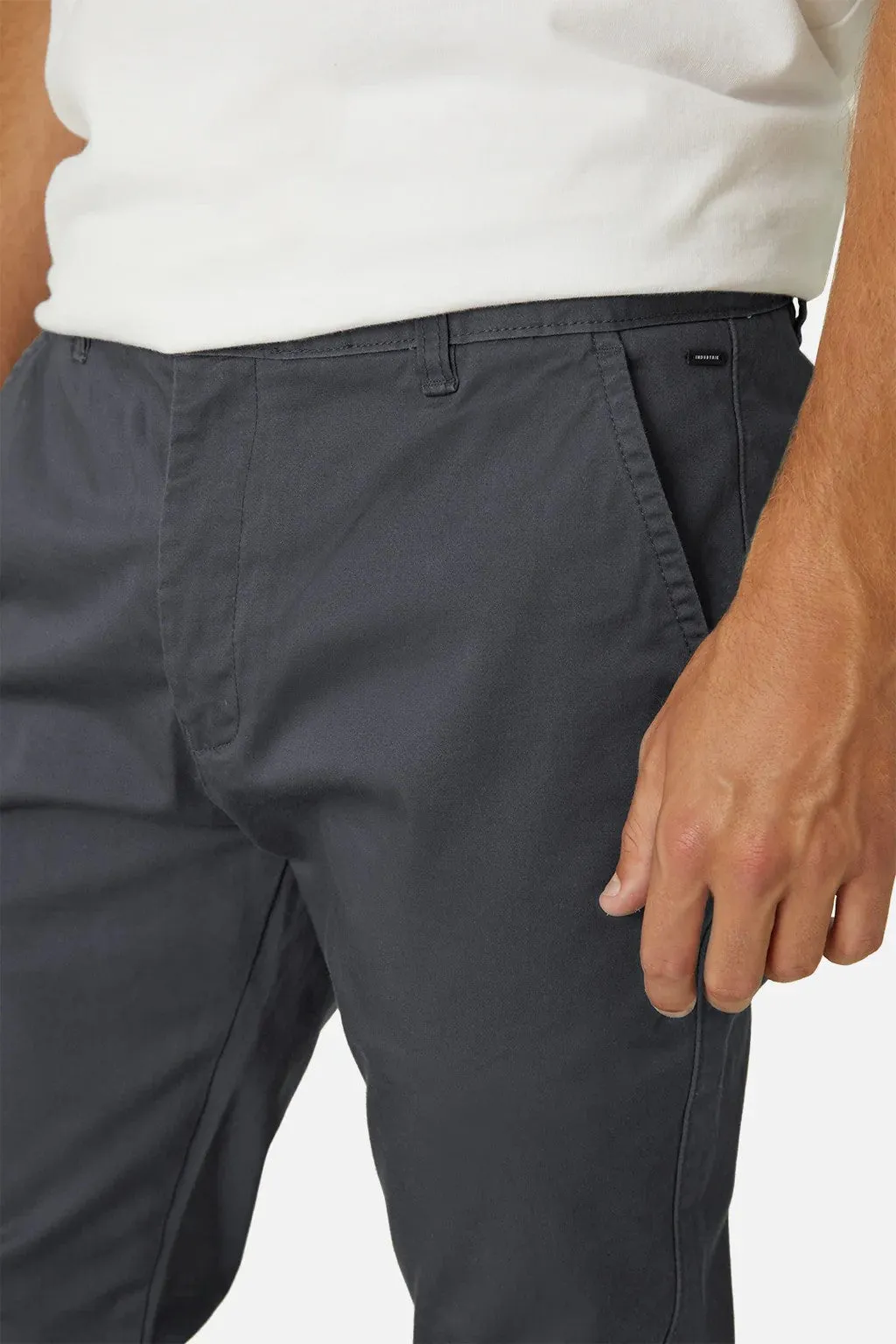 Industrie - The Cuba Chino Pant - Antique Navy | Caramel
