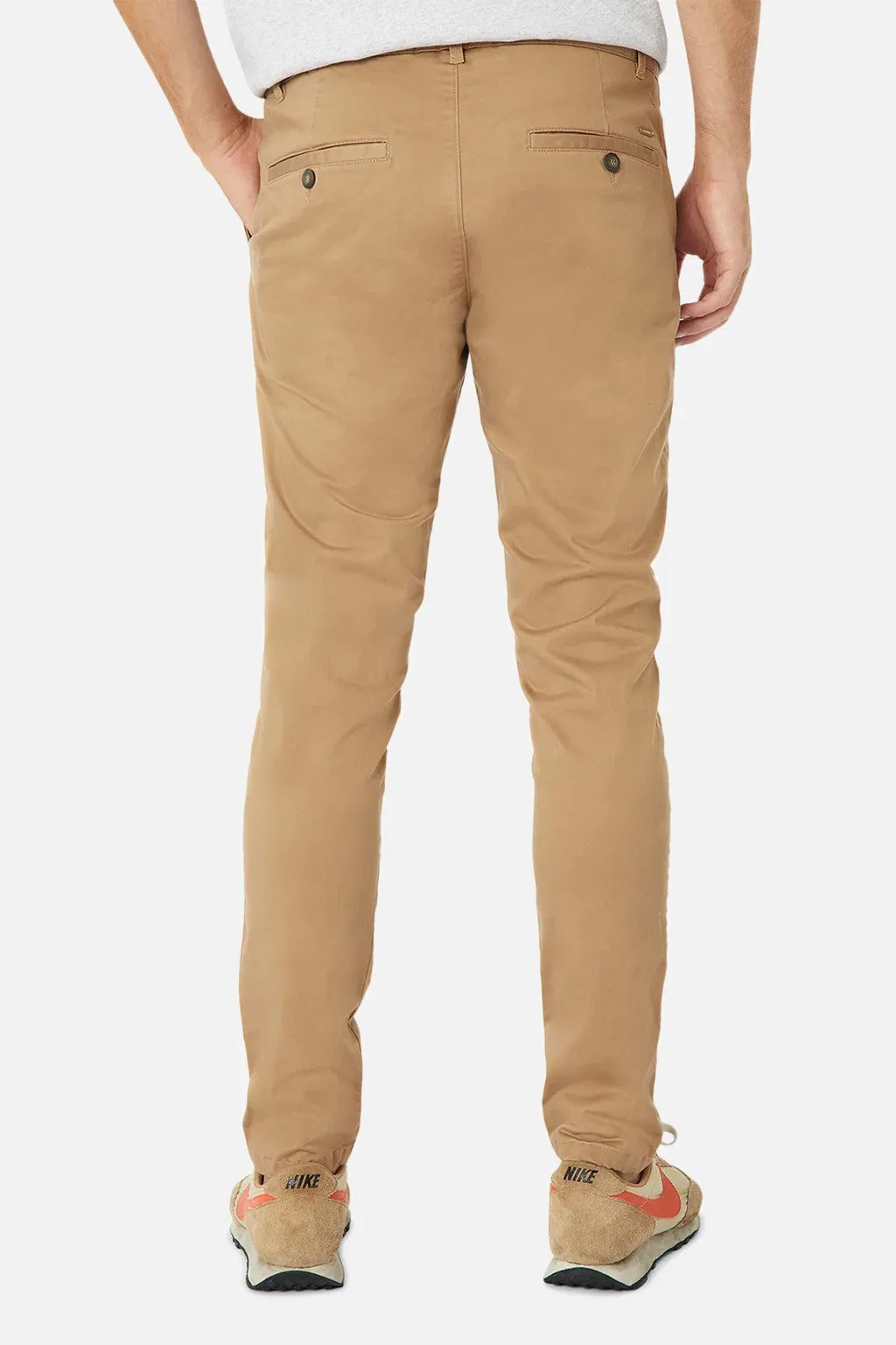 Industrie - The Cuba Chino Pant - Antique Navy | Caramel
