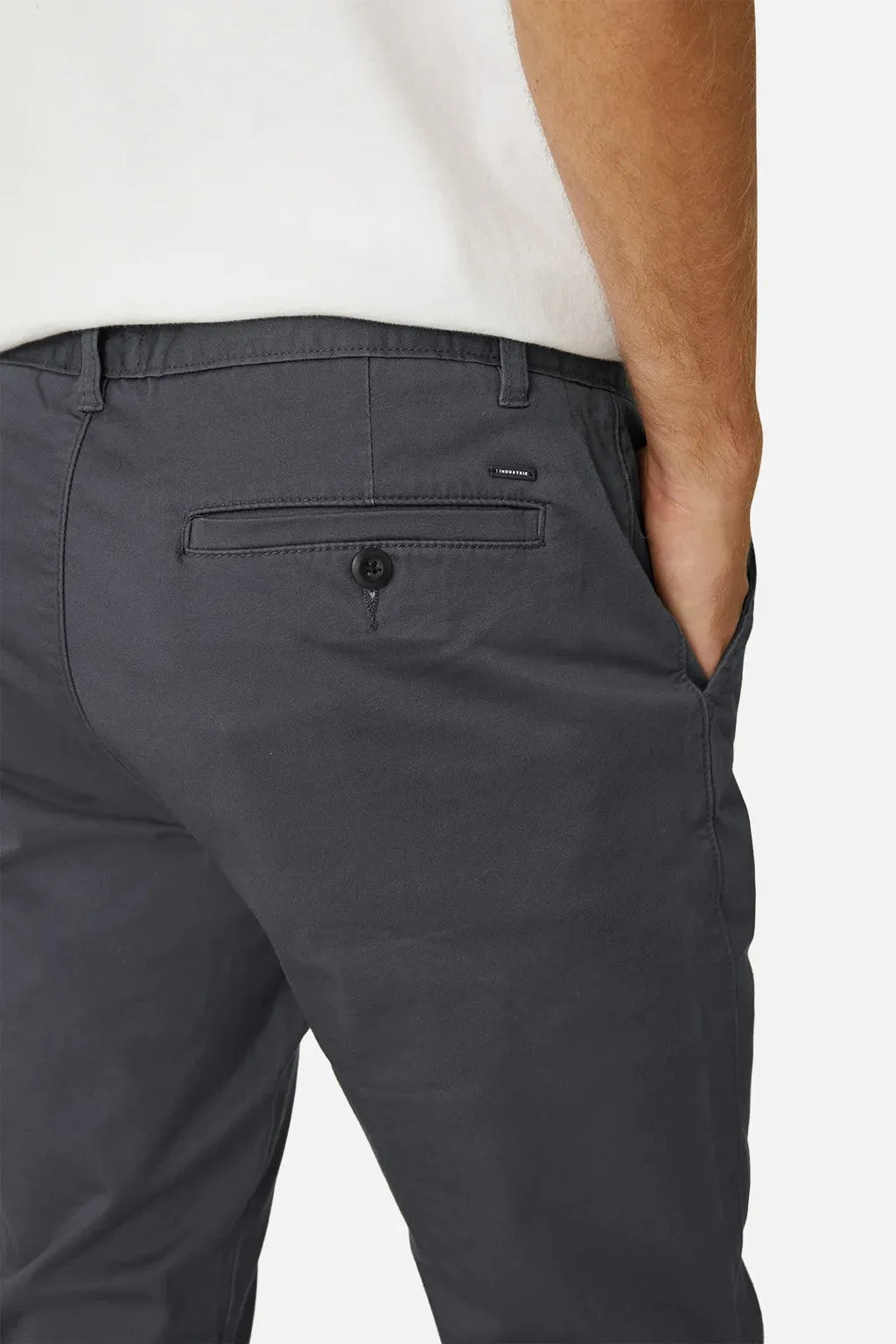 Industrie - The Cuba Chino Pant - Antique Navy | Caramel