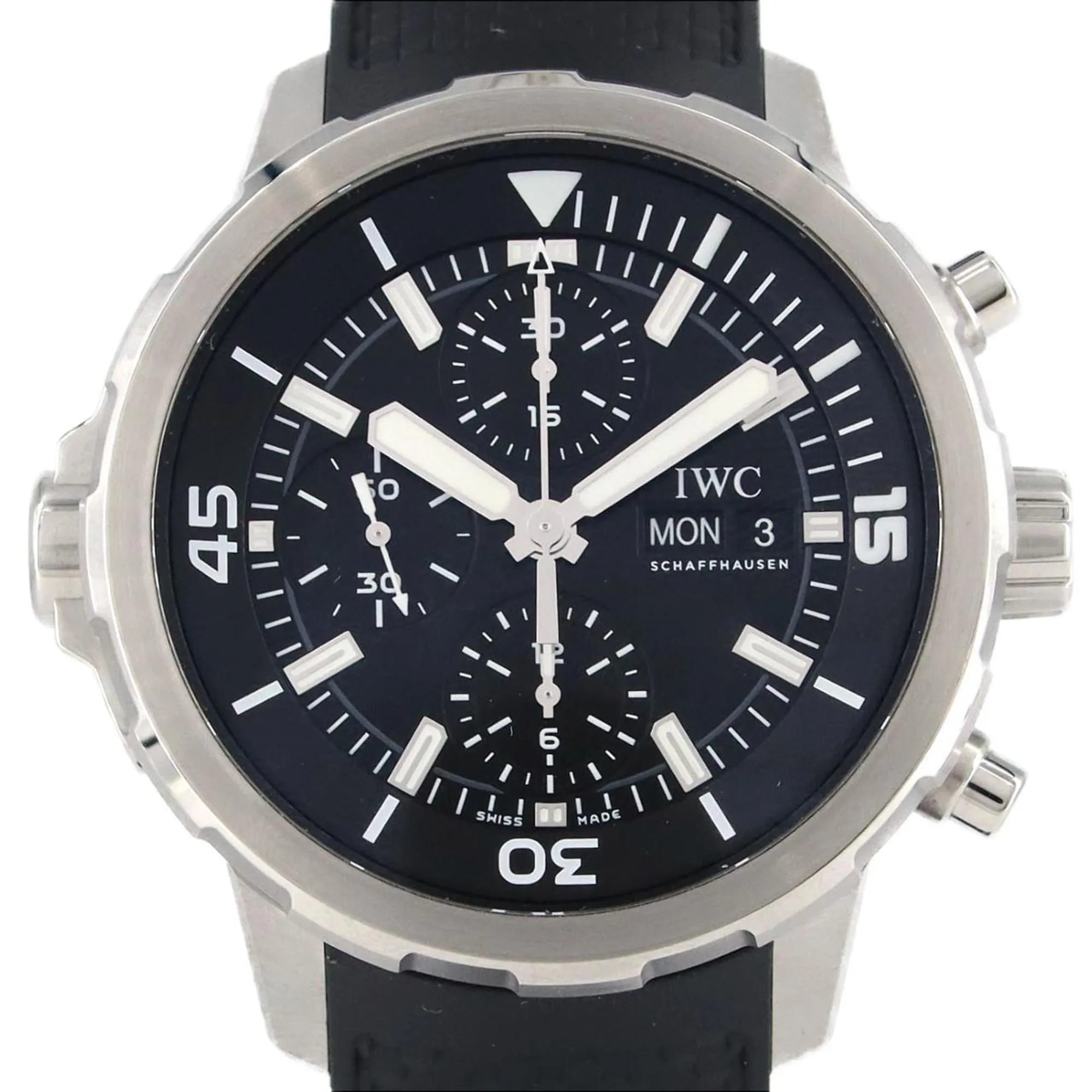 Iwc Stainless Steel Wristwatch (Pre-Owned)