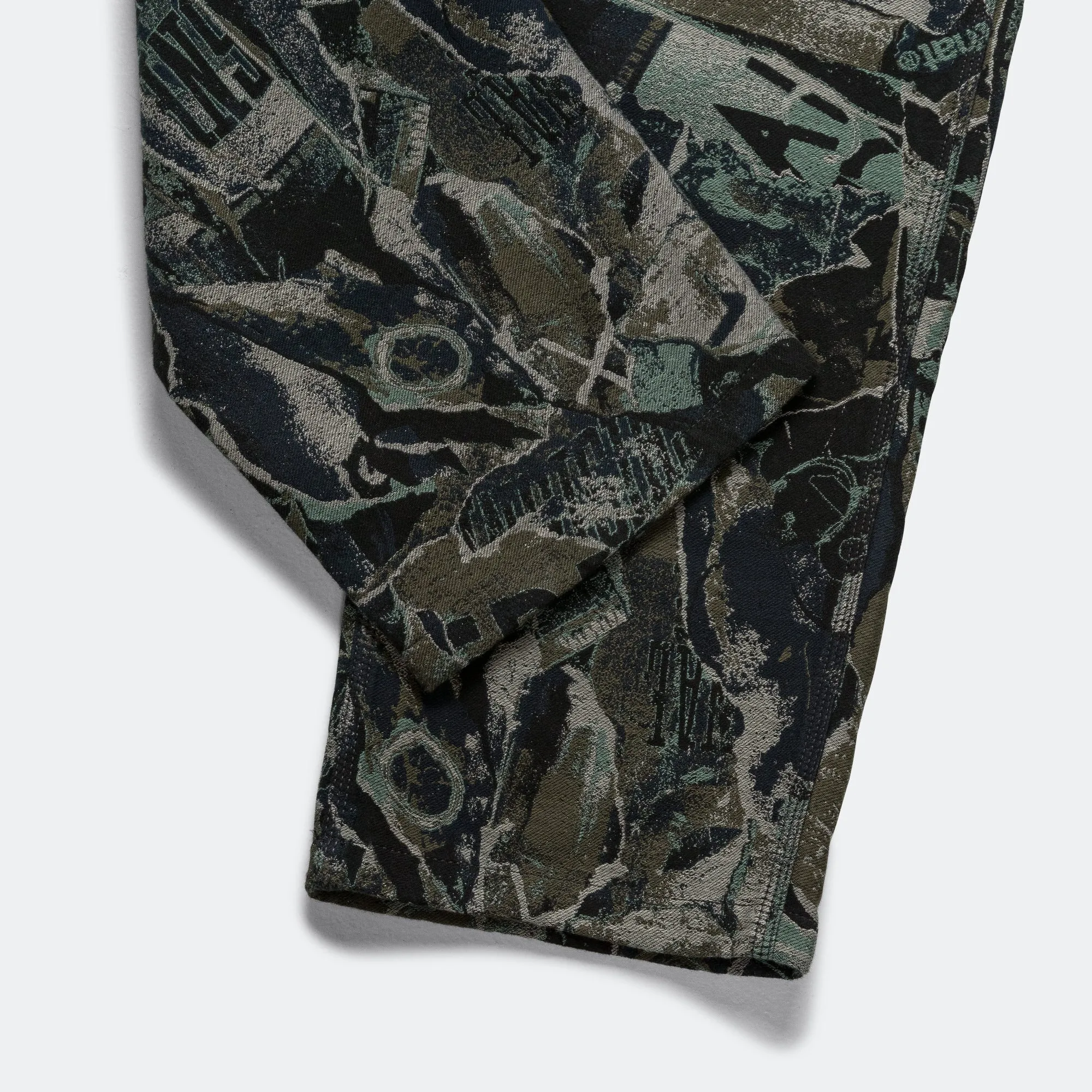 Jacquard Loose Pant - Black