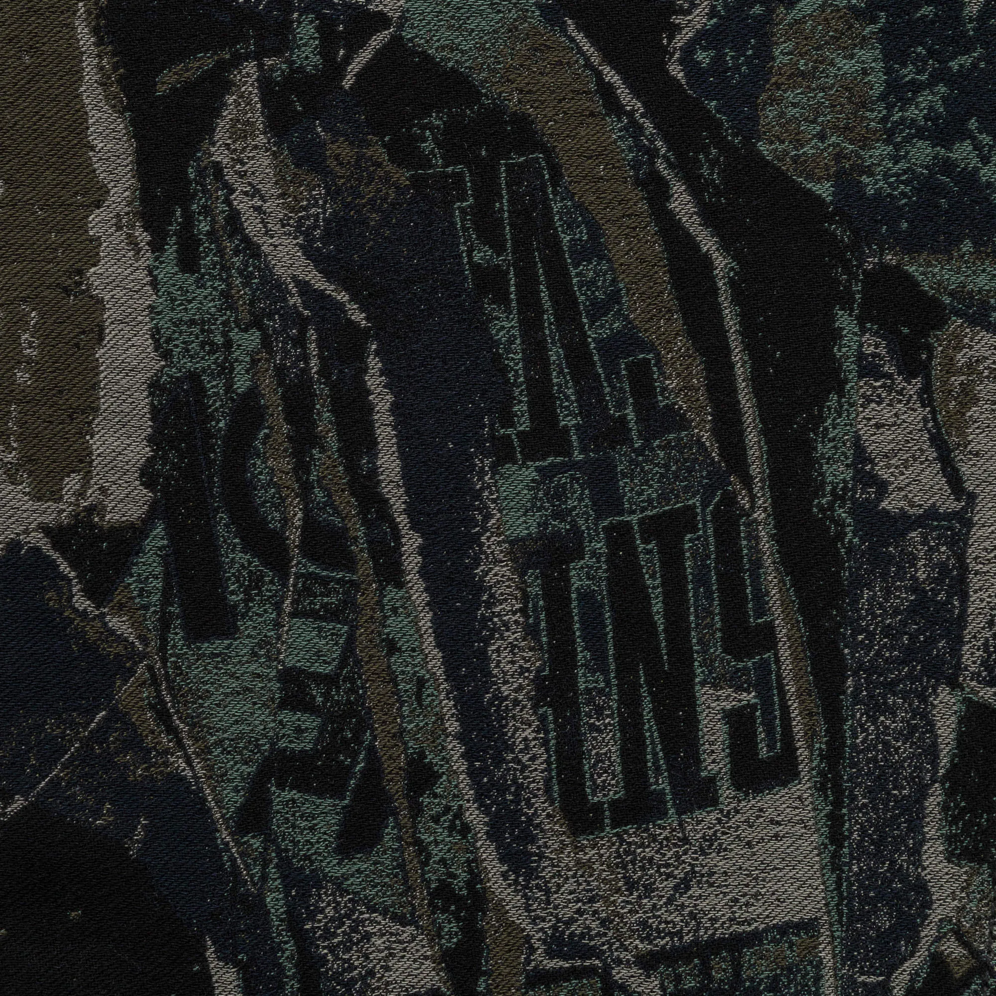Jacquard Loose Pant - Black
