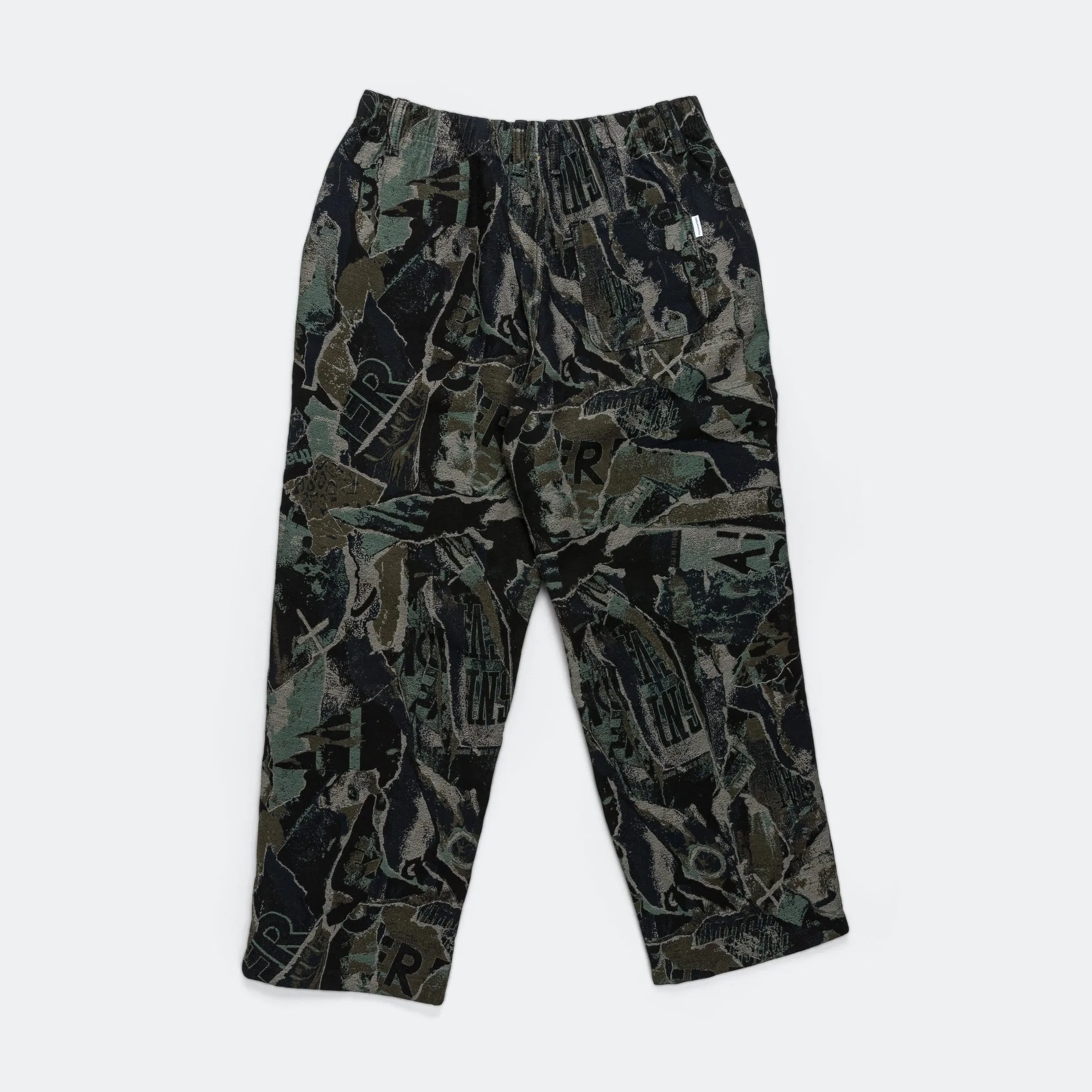 Jacquard Loose Pant - Black