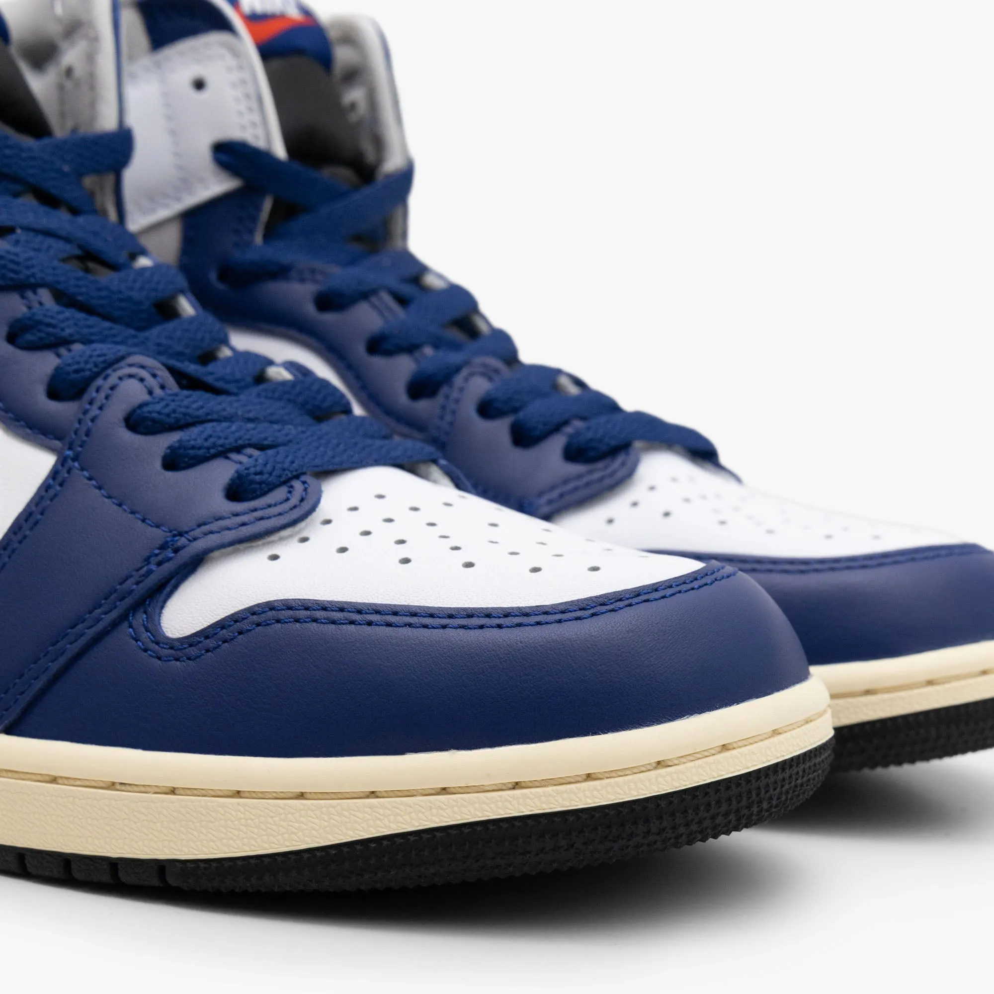 Jordan 1 Retro High OG White / Black / Neutral Grey - Deep Royal Blue