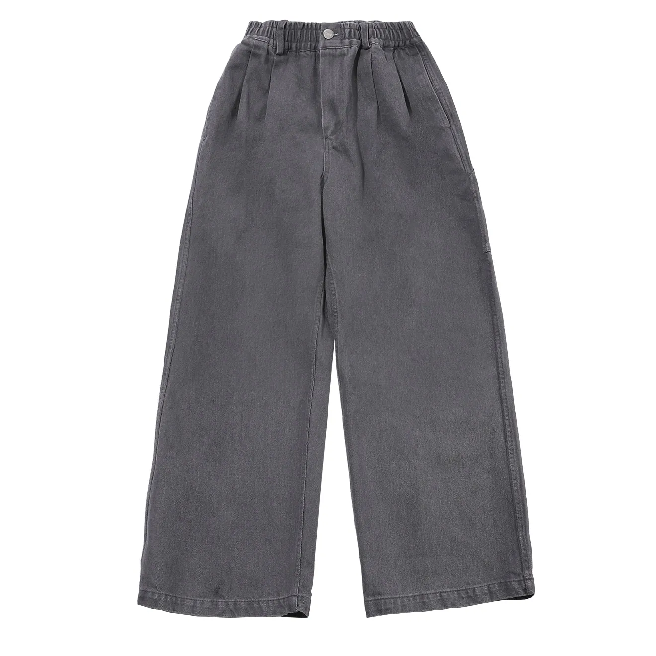 Kappy Two Tuck Wide Kation Pants Gray