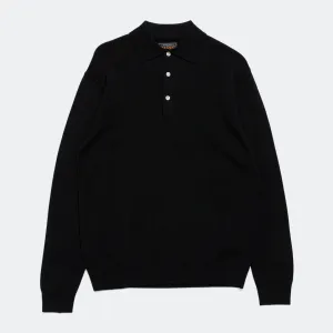Knit Polo 12G - Black
