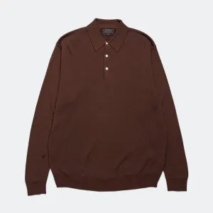 Knit Polo 12G - Brown