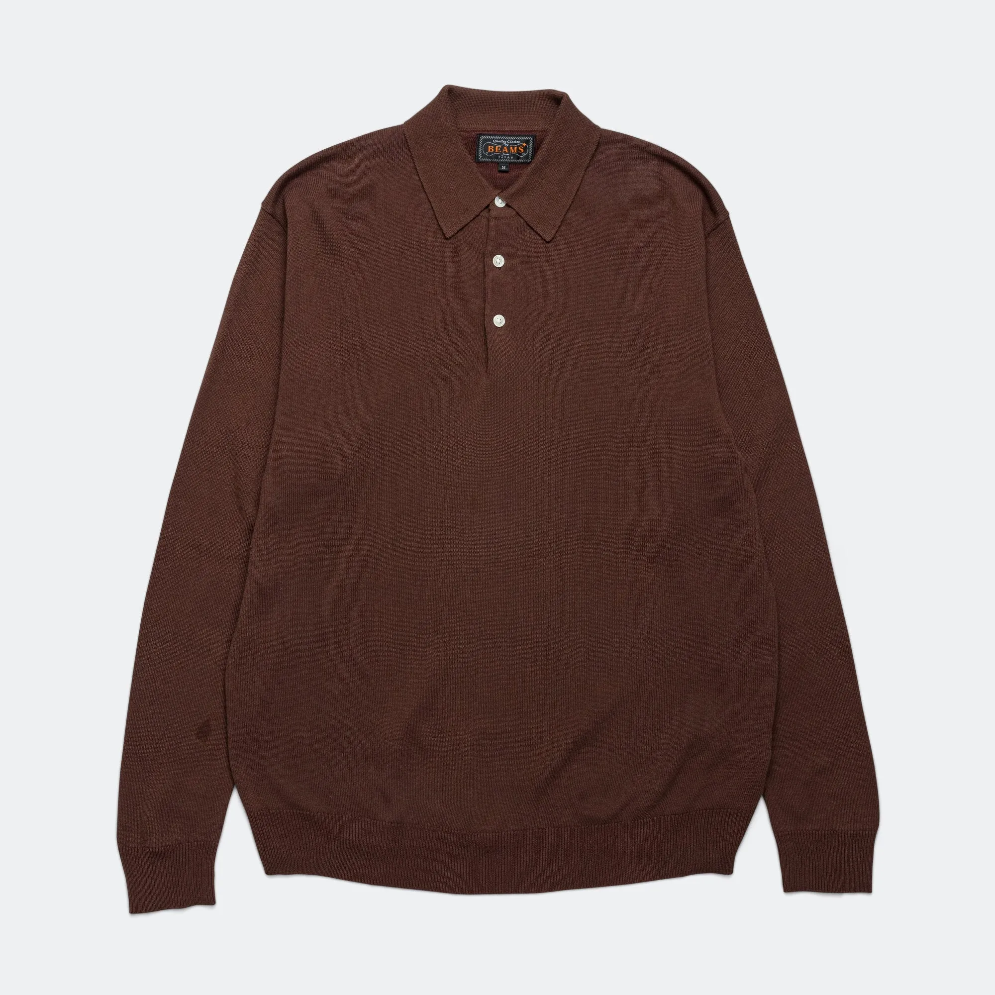 Knit Polo 12G - Brown