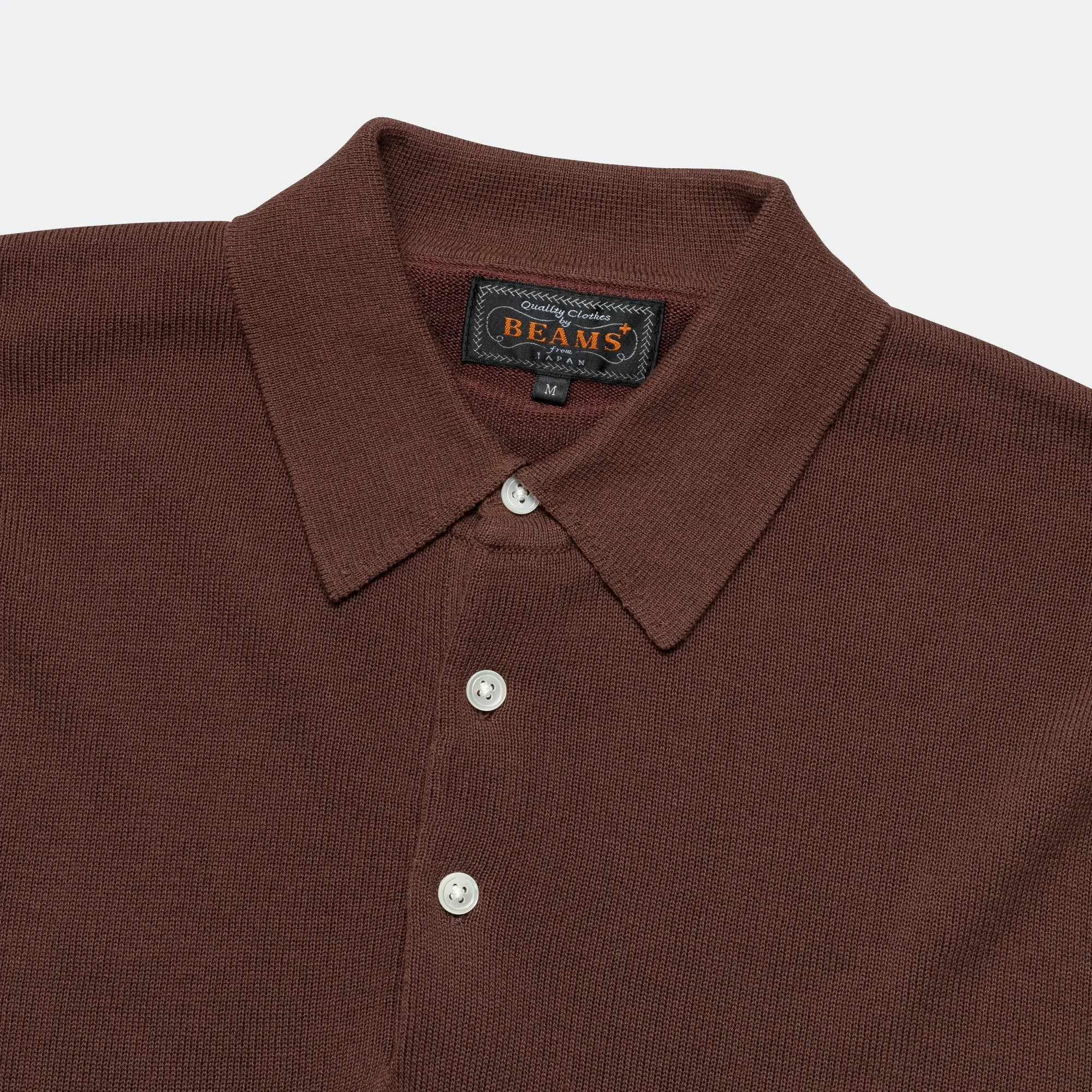 Knit Polo 12G - Brown