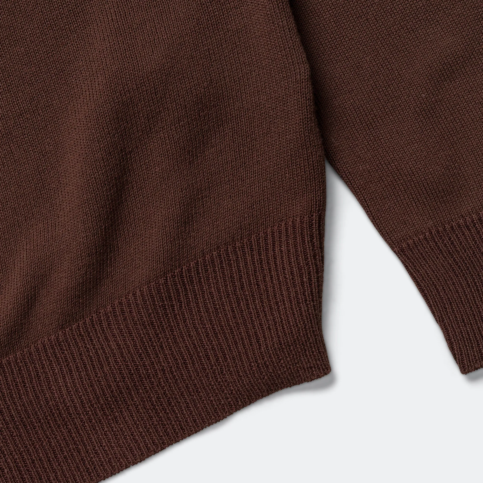 Knit Polo 12G - Brown