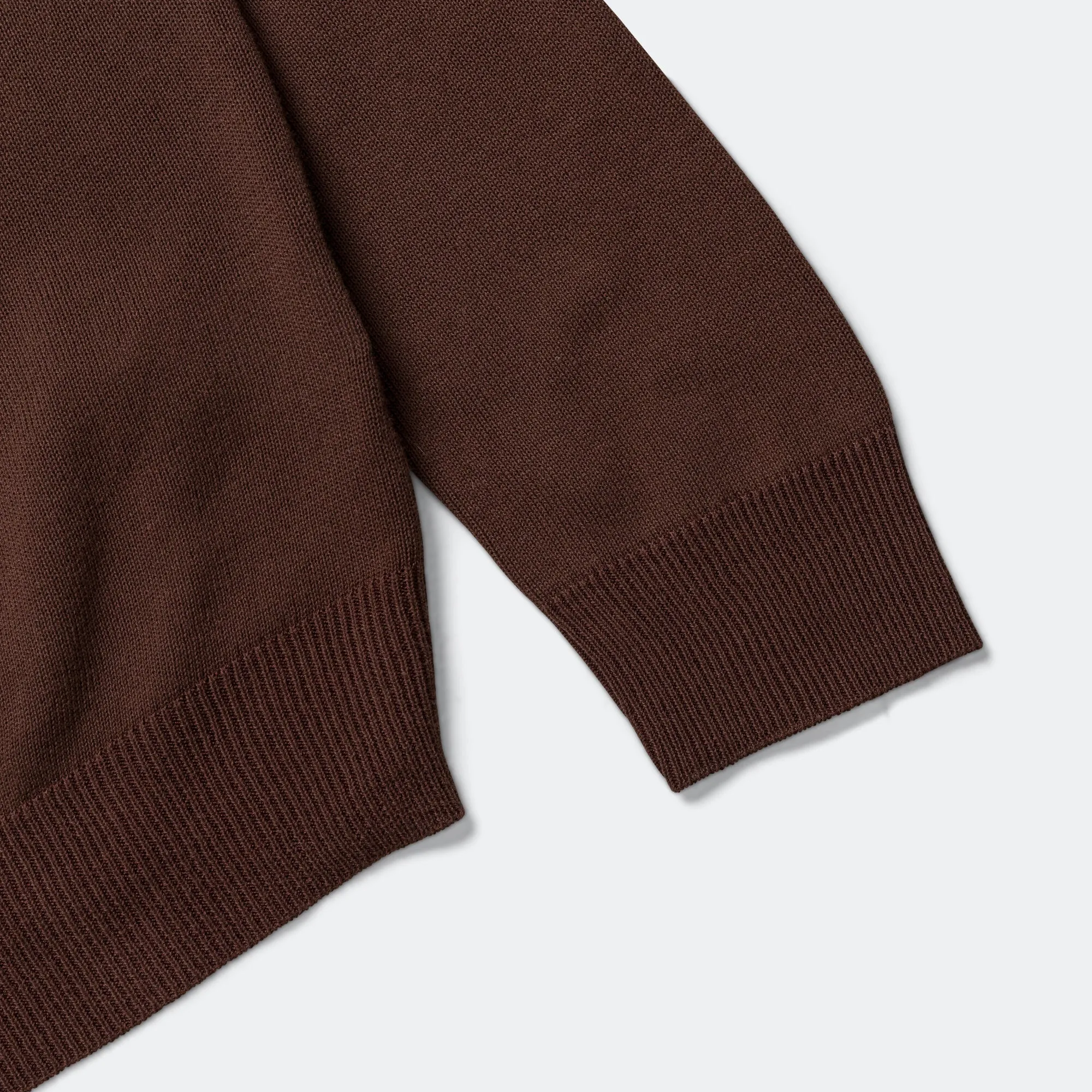 Knit Polo 12G - Brown