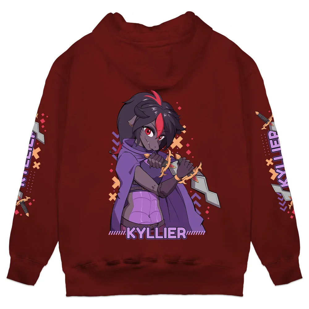 Kyllier "Daggers" Hoodie - Dark Red