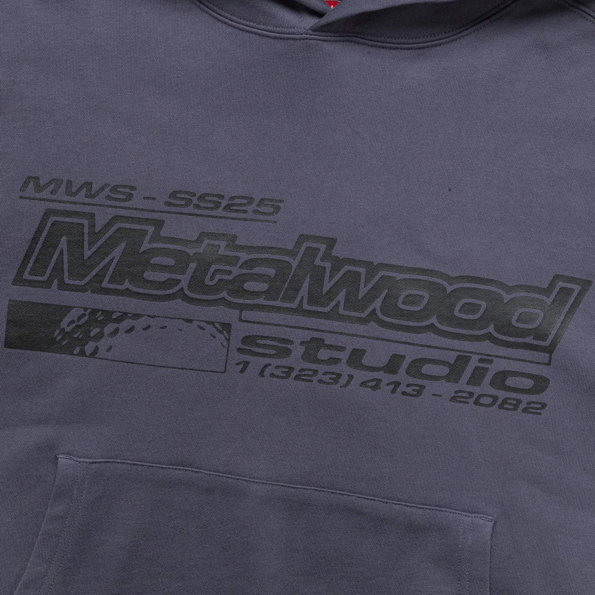 La Brea Shop Hooded Sweatshirt - Gunmetal