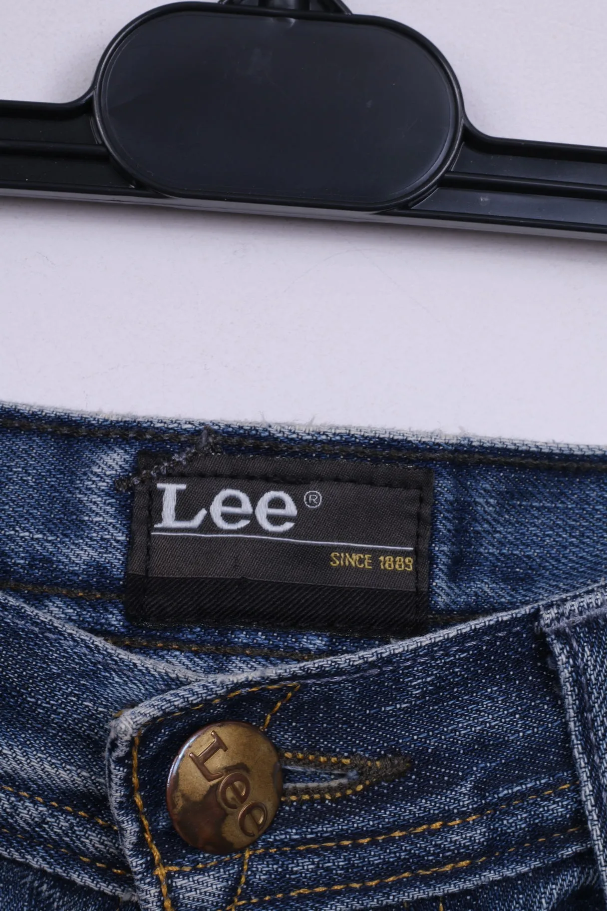 Lee Mens W 32 Trousers Blue Jeans Denim Cotton Straight Leg Pants