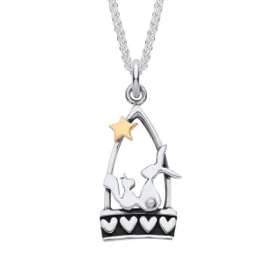 Linda MacDonald Hare and Squirrel Starlight Best Friends Collection Necklace ESQ4
