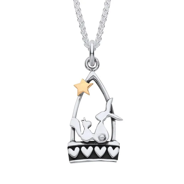 Linda MacDonald Hare and Squirrel Starlight Best Friends Collection Necklace ESQ4