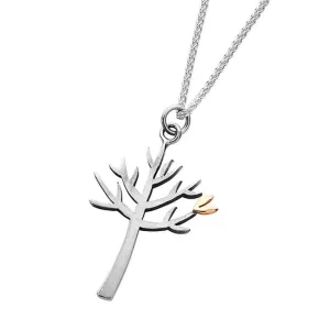 Linda MacDonald Sterling Silver and 9ct Gold Tree Necklace Woodlands Collection ETL