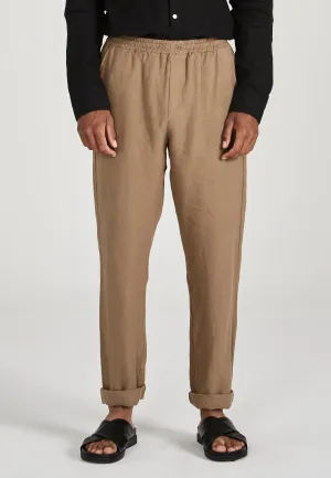 Linen Chino Pants ERIC - Muddy Brown (Linen) Givn Berlin