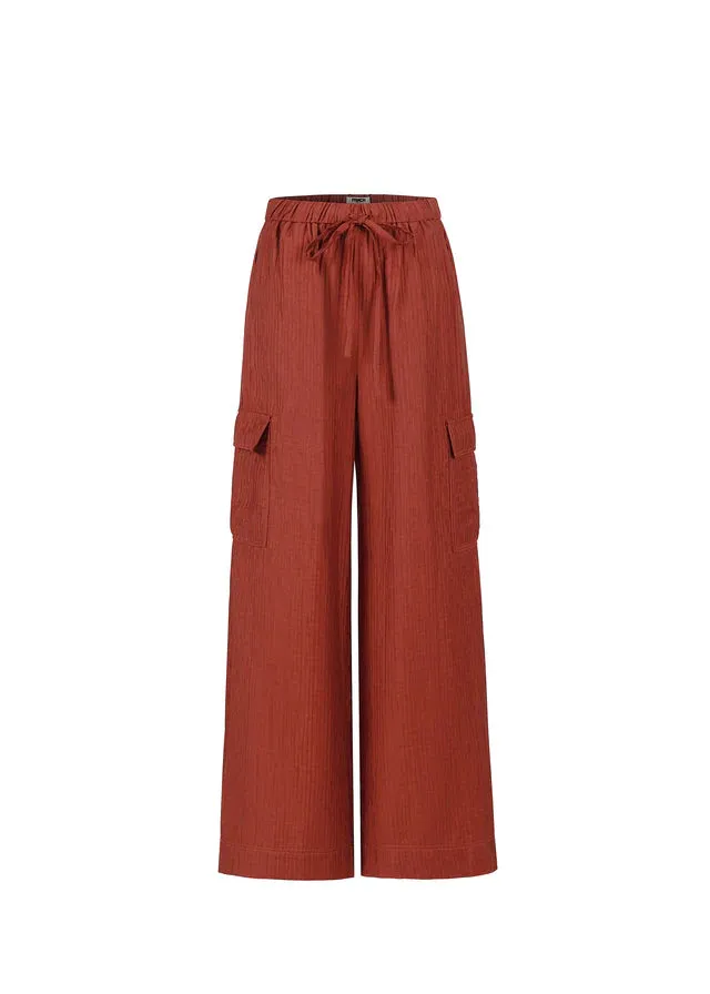 Loreen Cargo Pants (Rust)