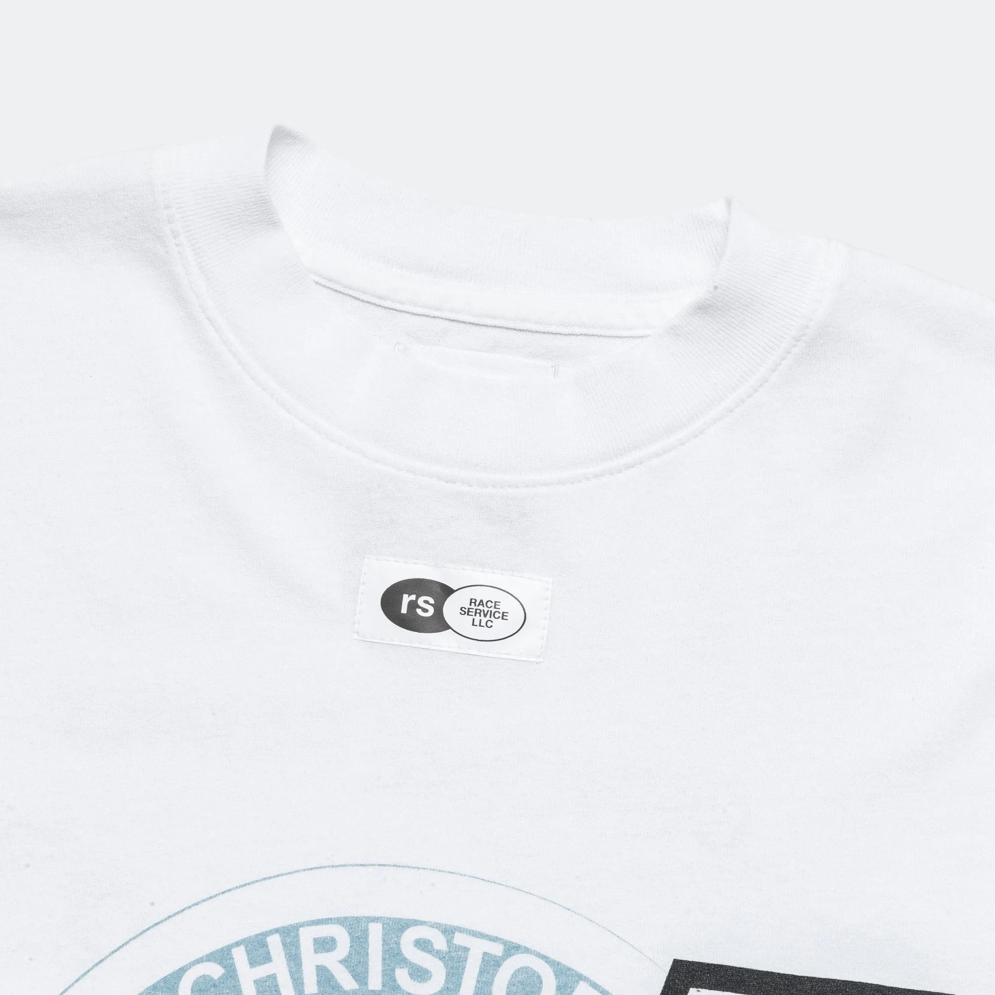 LS T-Shirt x Race Service - Optical White