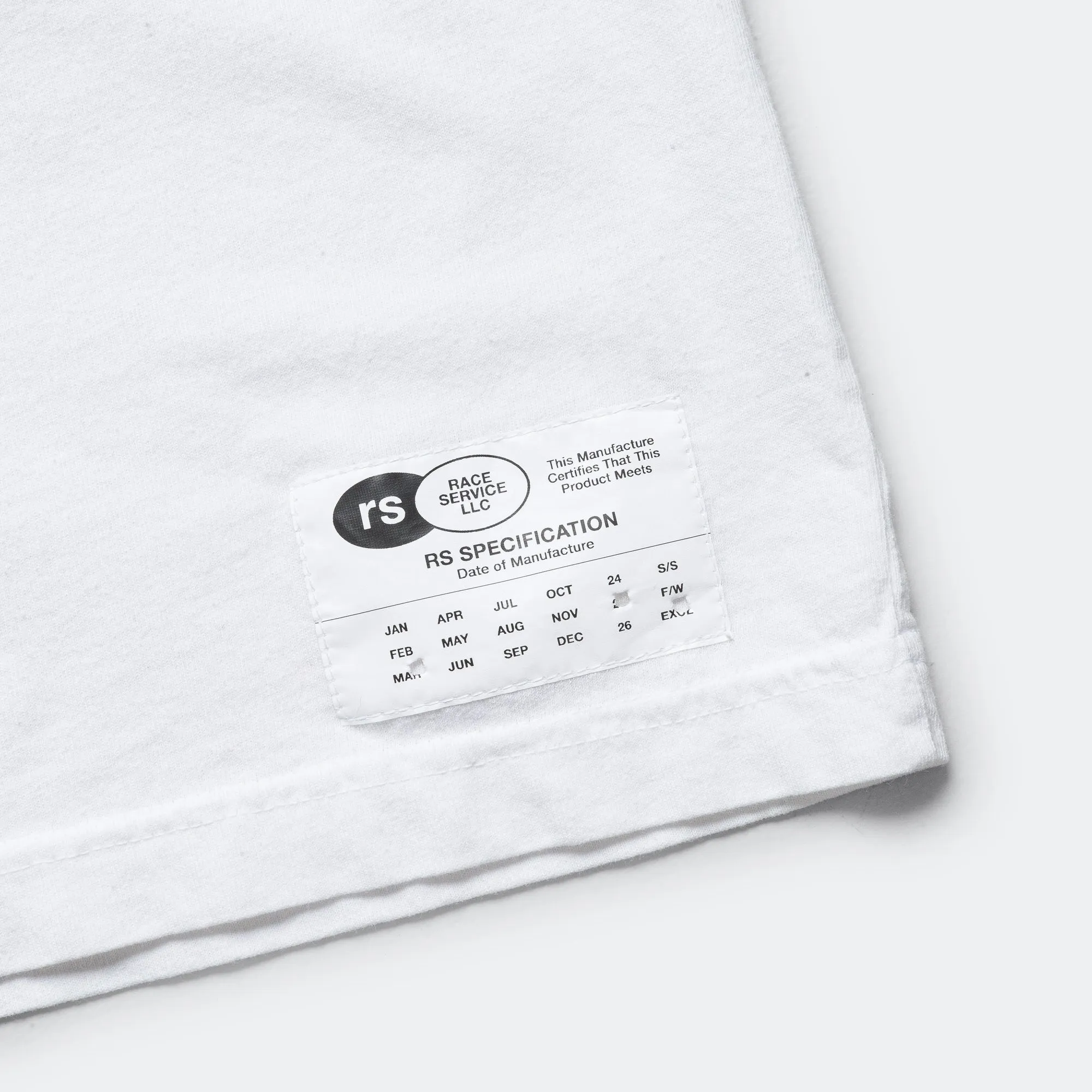 LS T-Shirt x Race Service - Optical White