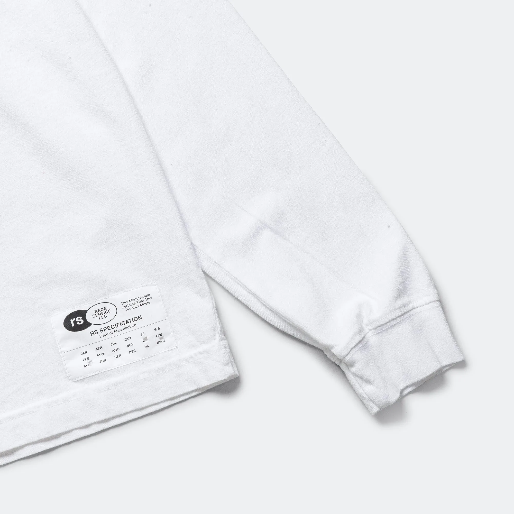 LS T-Shirt x Race Service - Optical White