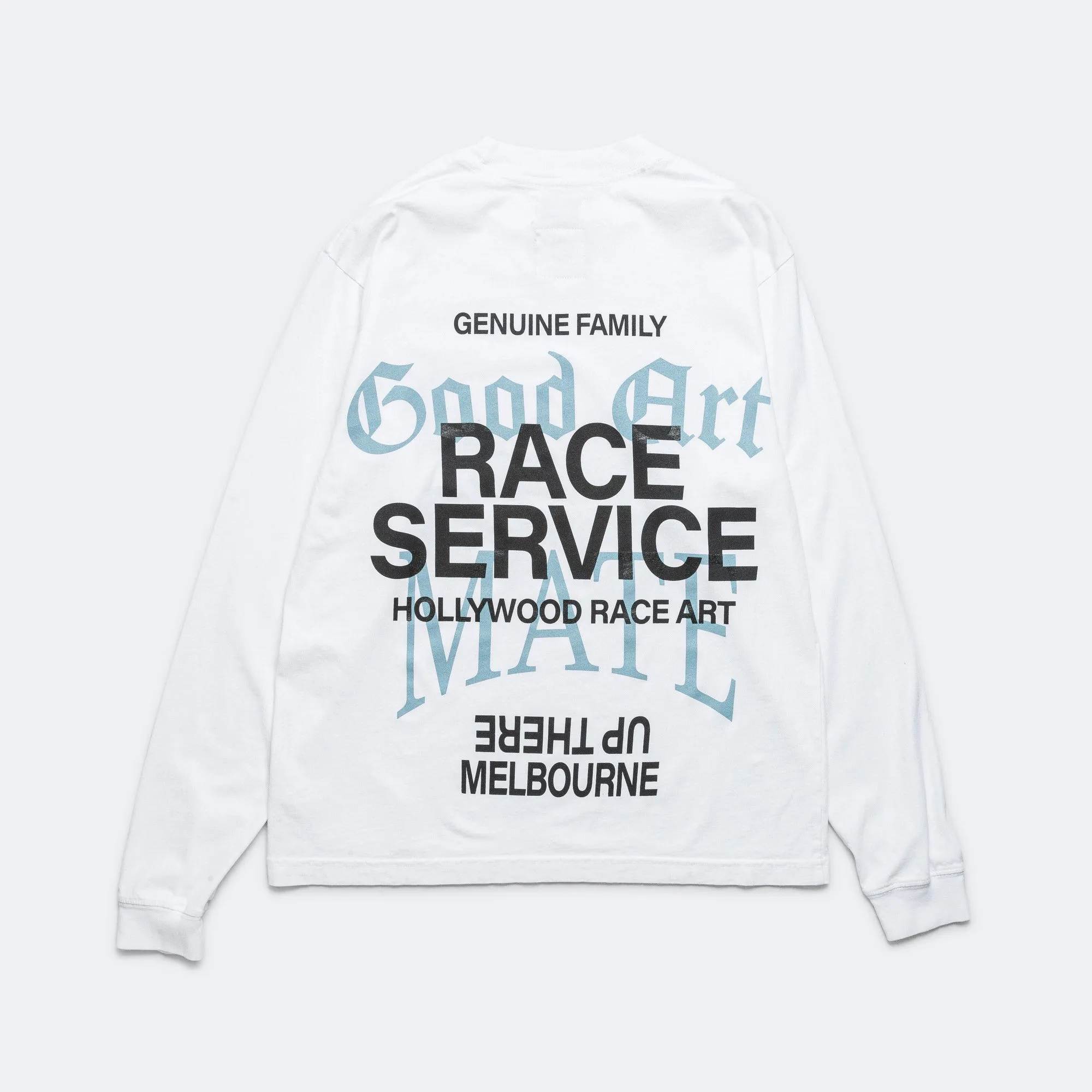 LS T-Shirt x Race Service - Optical White