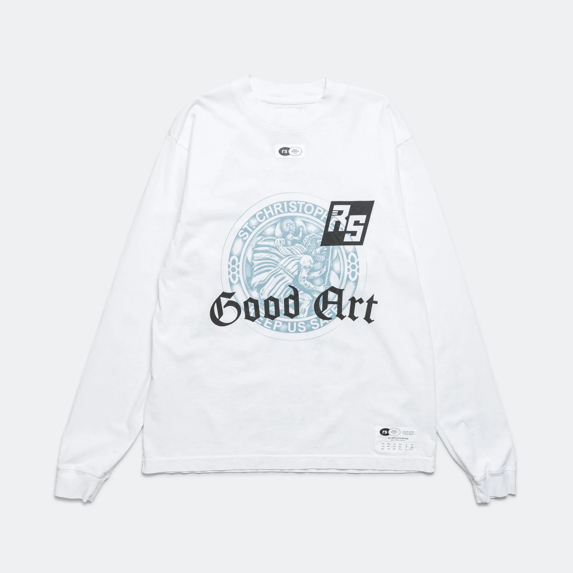 LS T-Shirt x Race Service - Optical White