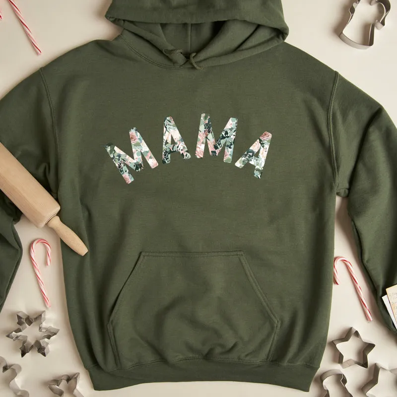 Mama Floral Print Hoodie