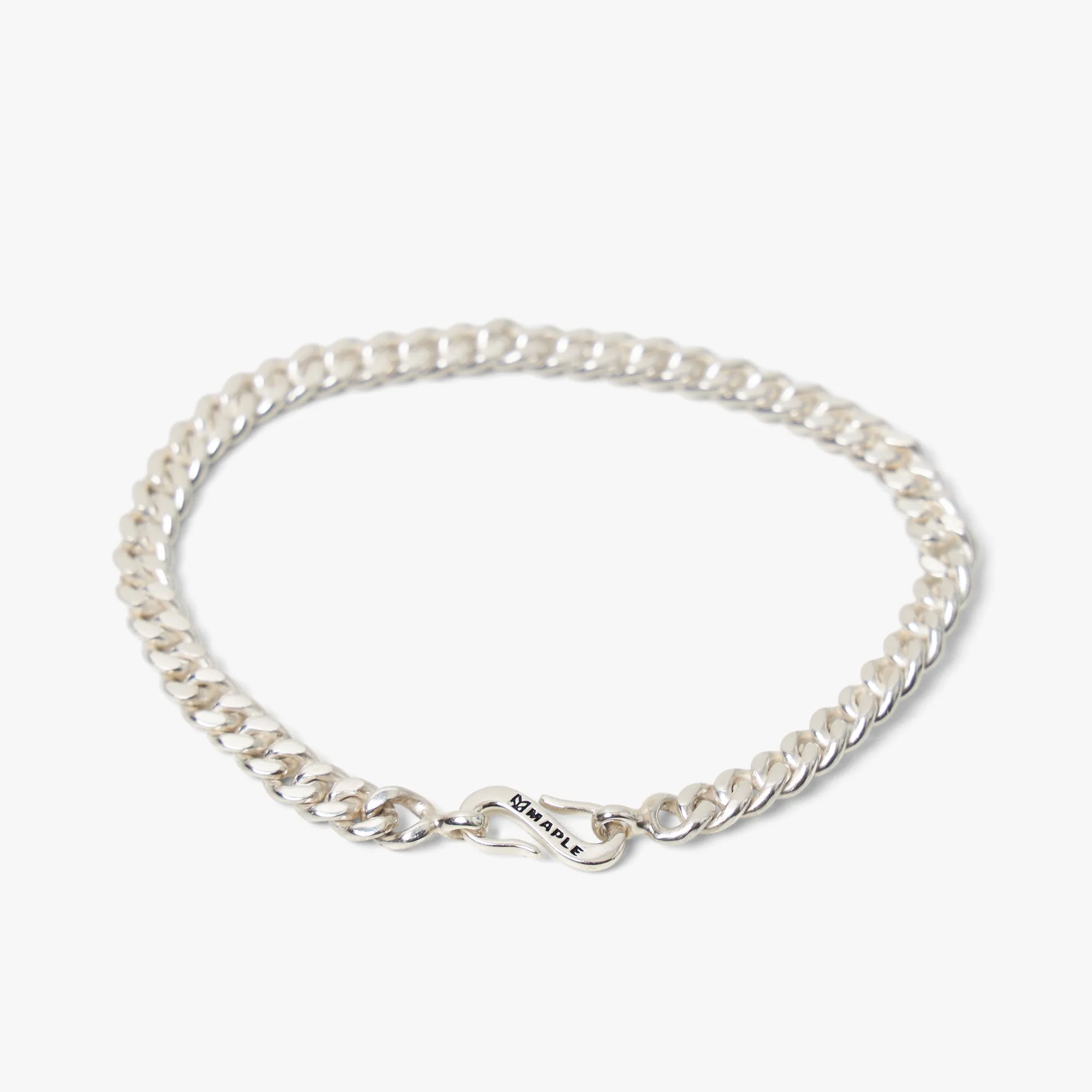 Maple Cuban Link Bracelet 5mm / Silver 925