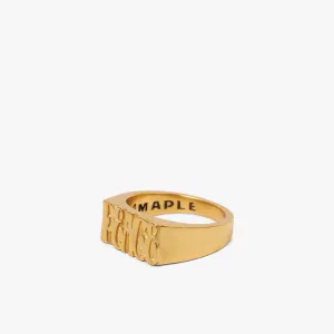 MAPLE Word Peace Ring / 14K Gold Plated
