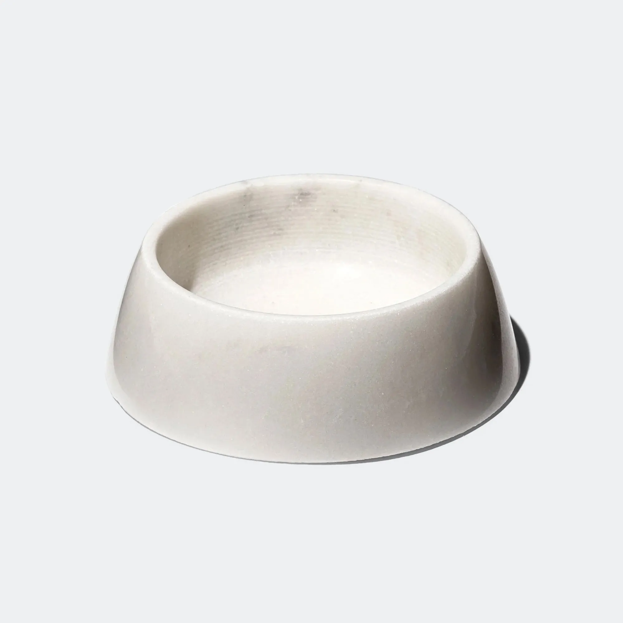 Marble Pet Bowl - White