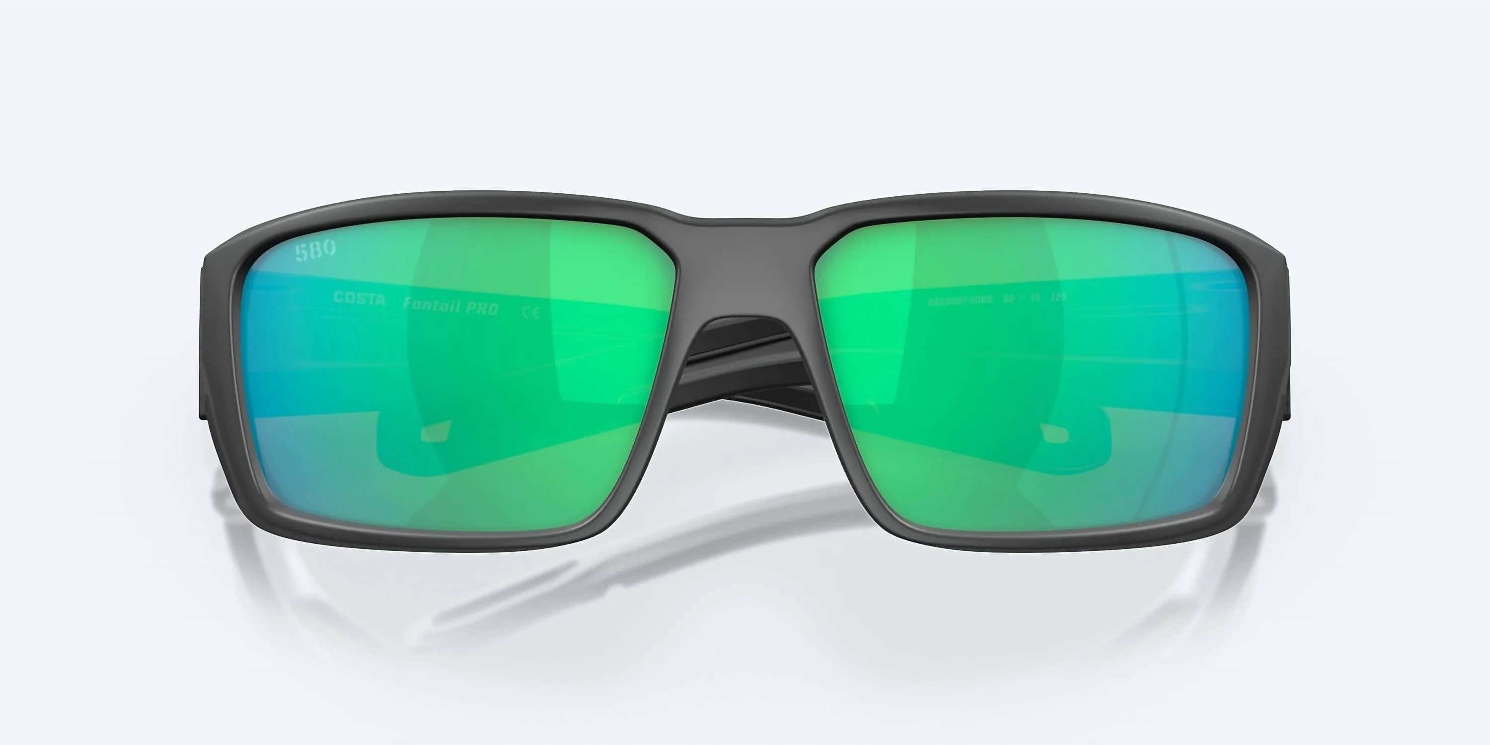 Men's Fantail Pro Sunglasses In Matte Grey/green Mirror Polarized Glass