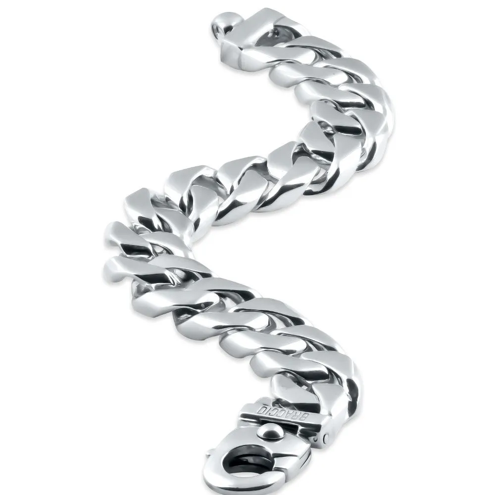 Men's Heavy Cuban Link 14k Gold (142gram) or Platinum (228gram) 15mm Bracelet 8.5"