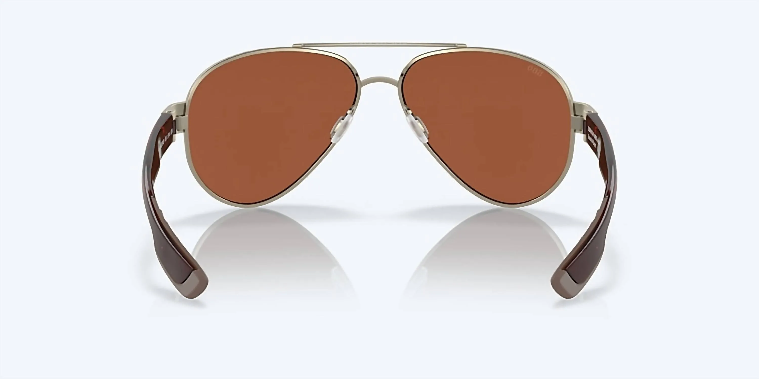 Men's South Point Sunglasses In Rose Gold/green Mirror Polarized Glass