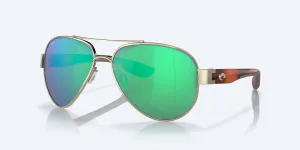 Men's South Point Sunglasses In Rose Gold/green Mirror Polarized Glass
