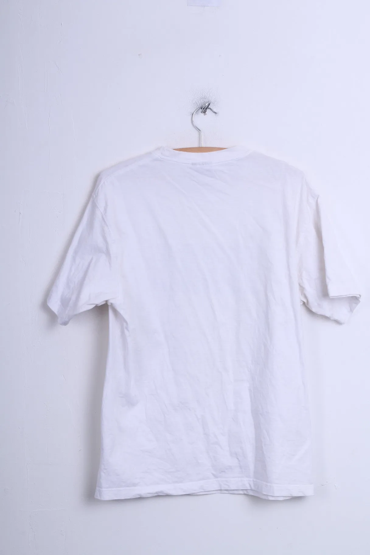 Mens XL T-Shirt White Cotton Crew Neck Football League Championship