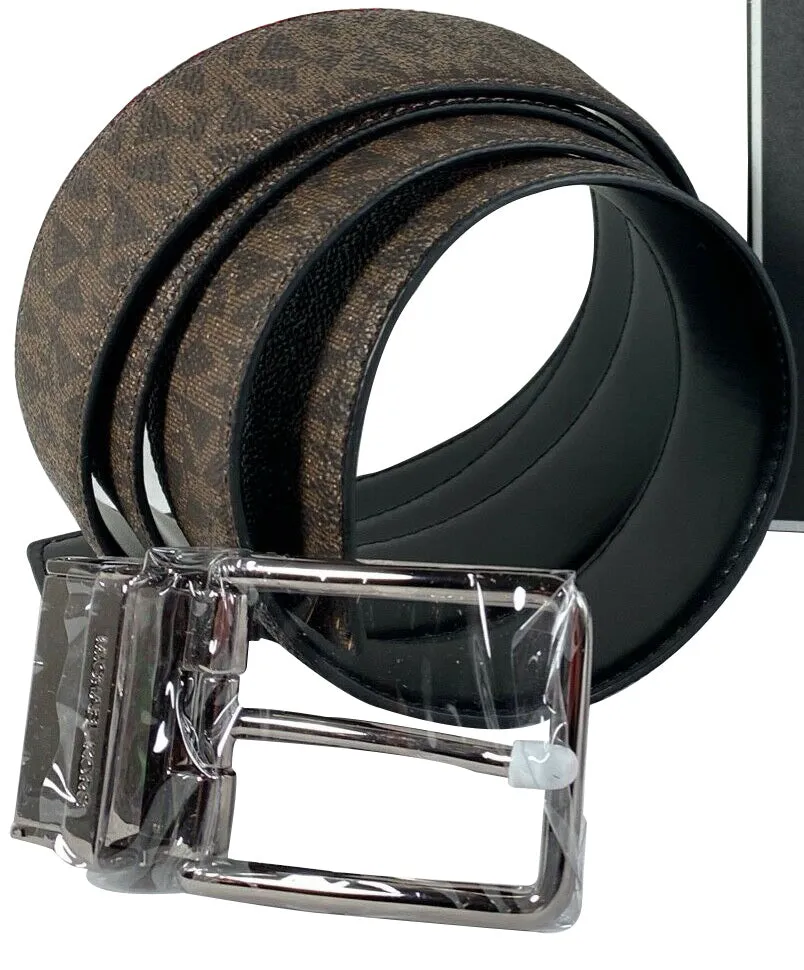 Michael Kors Men's Reversible Signature 4 in 1 Belt Box Set 36T8LBLY7B