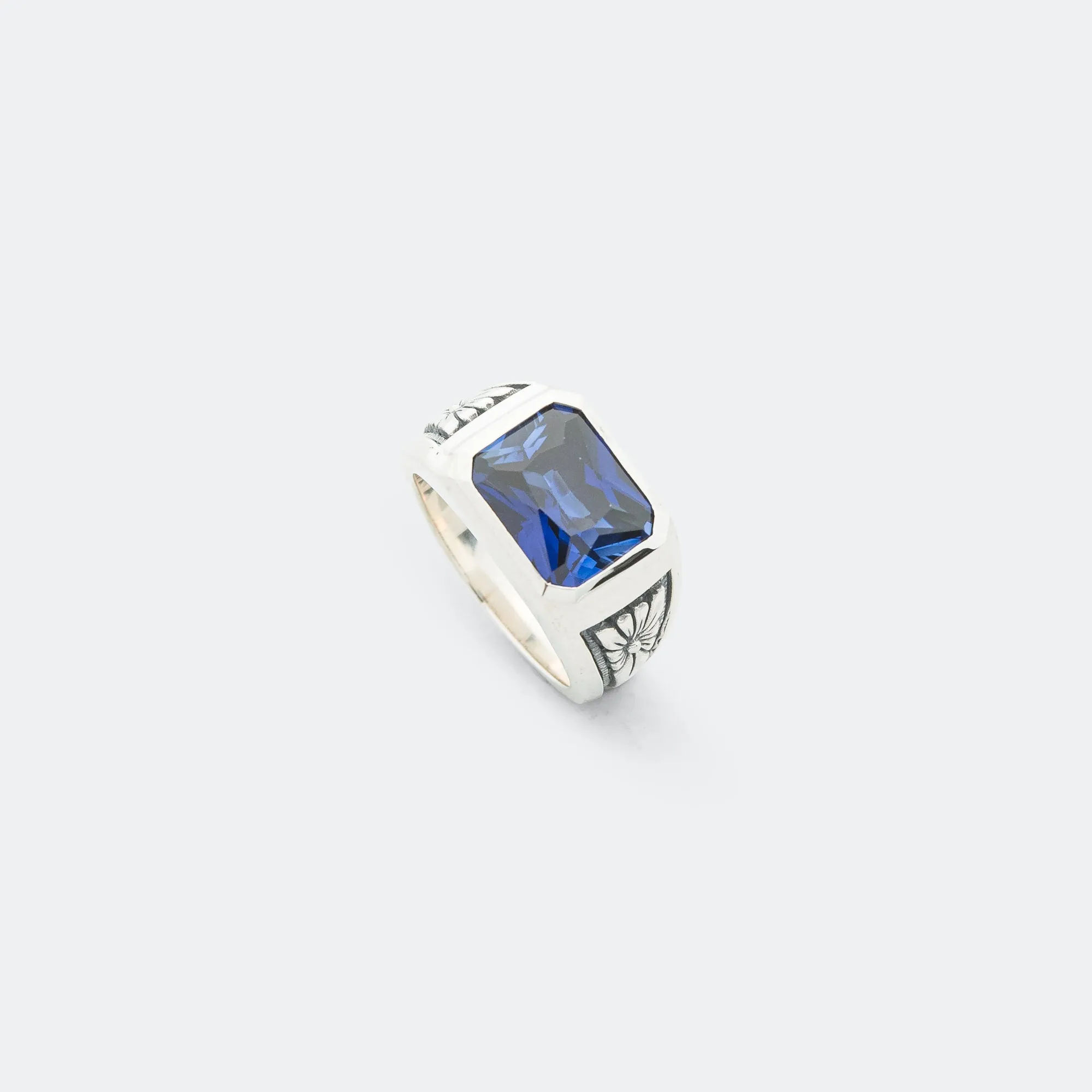 Midnight Ring Slim - 925 Silver/Sapphire