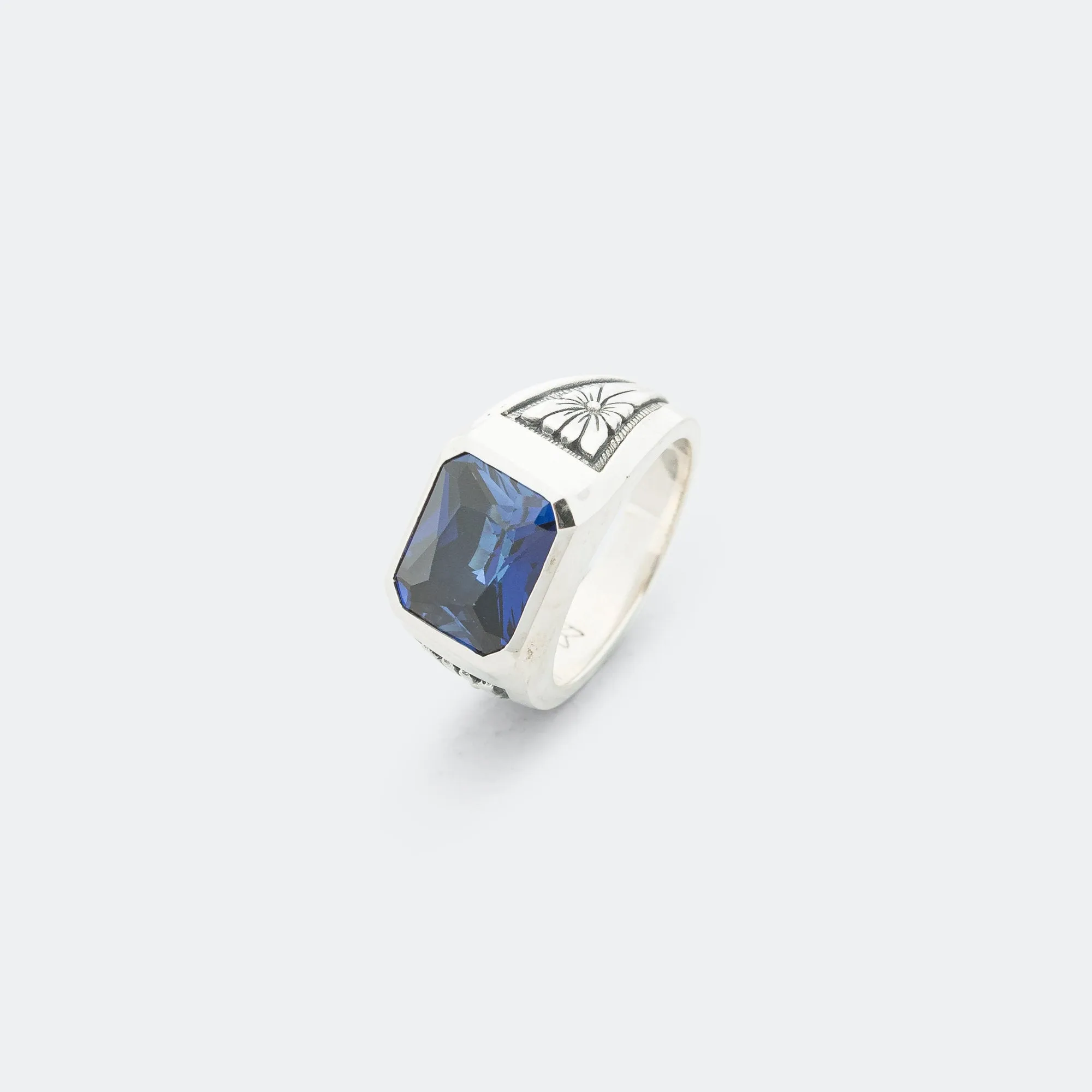 Midnight Ring Slim - 925 Silver/Sapphire
