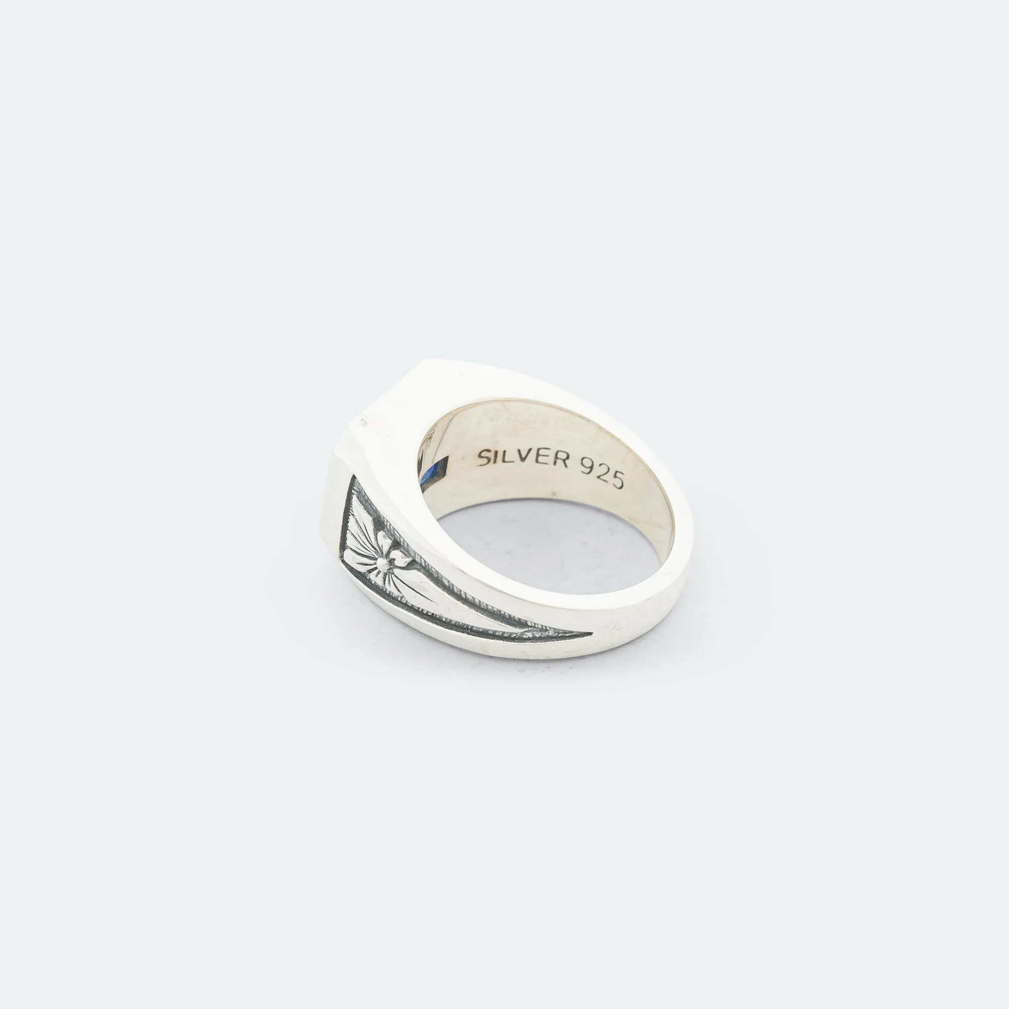 Midnight Ring Slim - 925 Silver/Sapphire