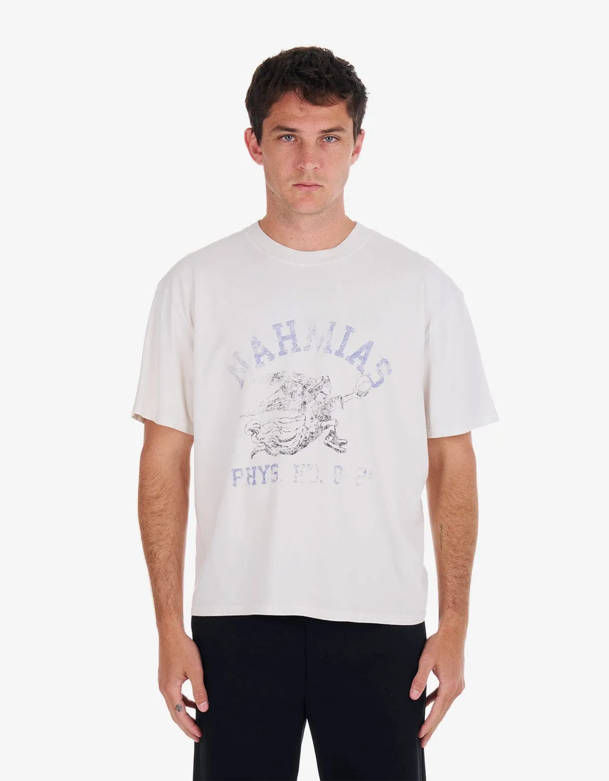 Nahmias White PHYS. ED. Boxy T-Shirt