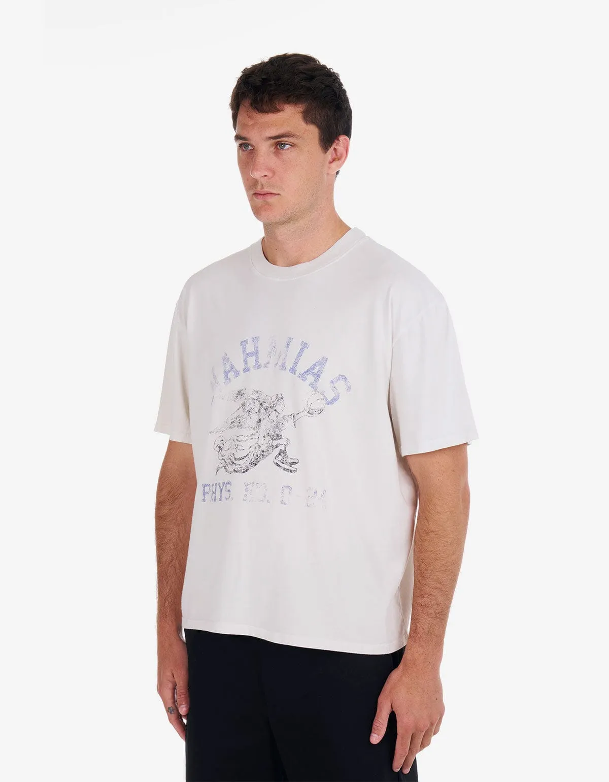 Nahmias White PHYS. ED. Boxy T-Shirt