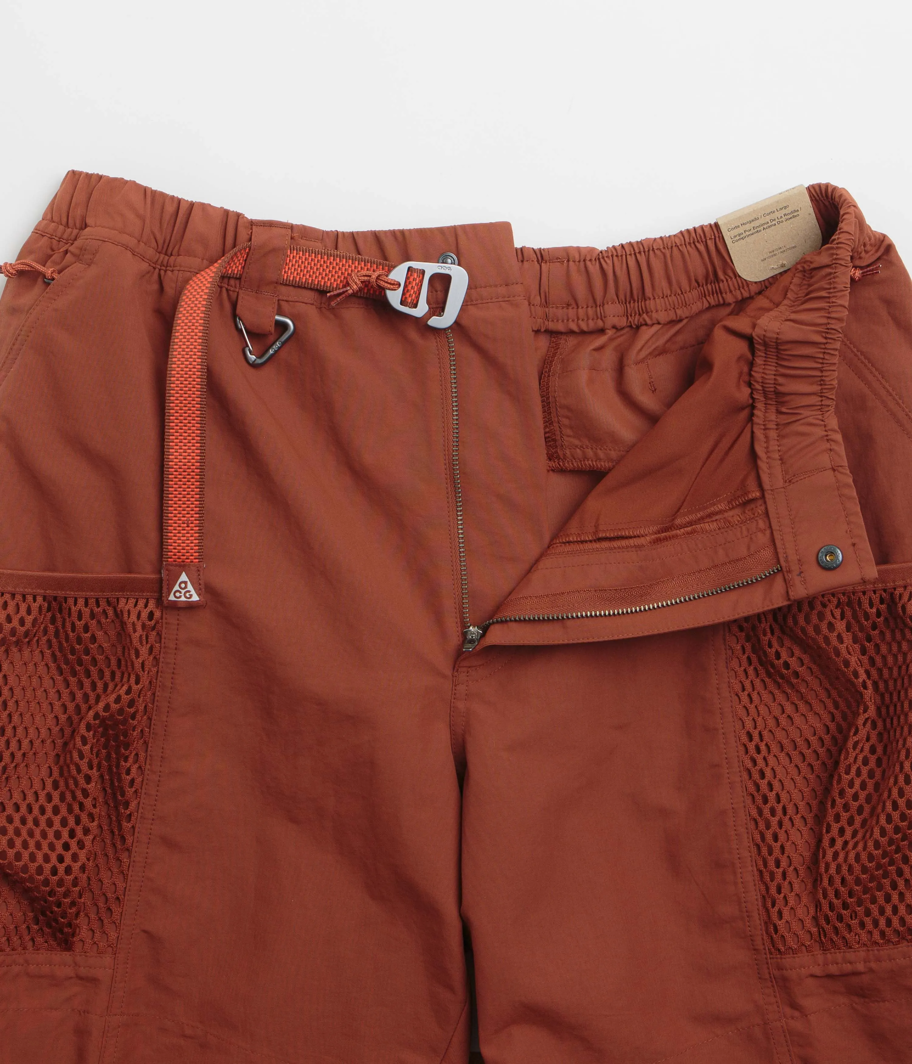 Nike ACG Snowgrass Cargo Shorts - Cinnamon / Picante Red / Summit White
