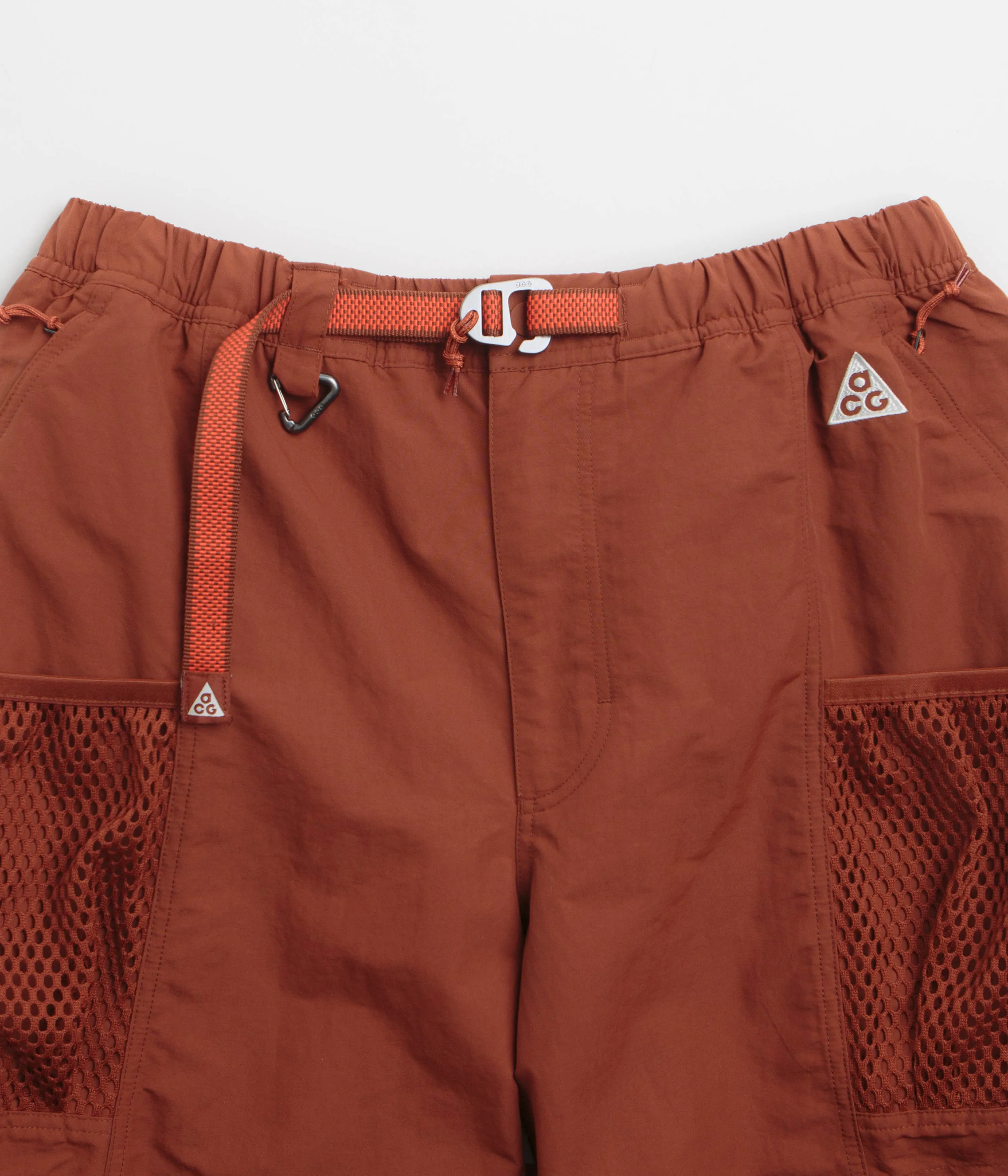 Nike ACG Snowgrass Cargo Shorts - Cinnamon / Picante Red / Summit White