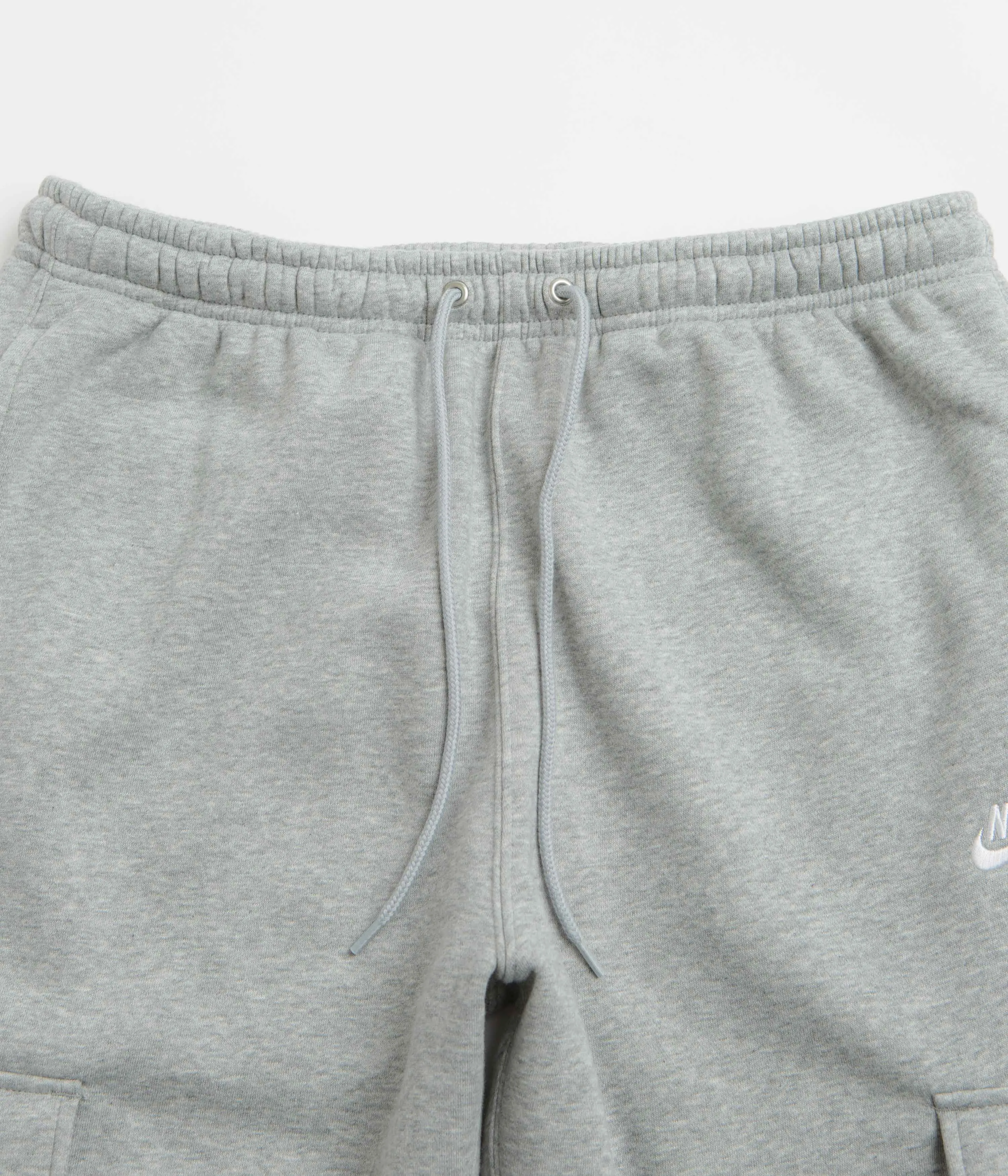 Nike Club Cargo Pants - Dark Grey Heather / Light Smoke Grey / White