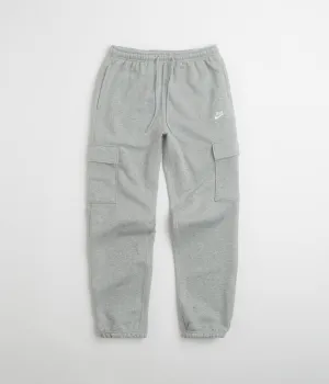 Nike Club Cargo Pants - Dark Grey Heather / Light Smoke Grey / White