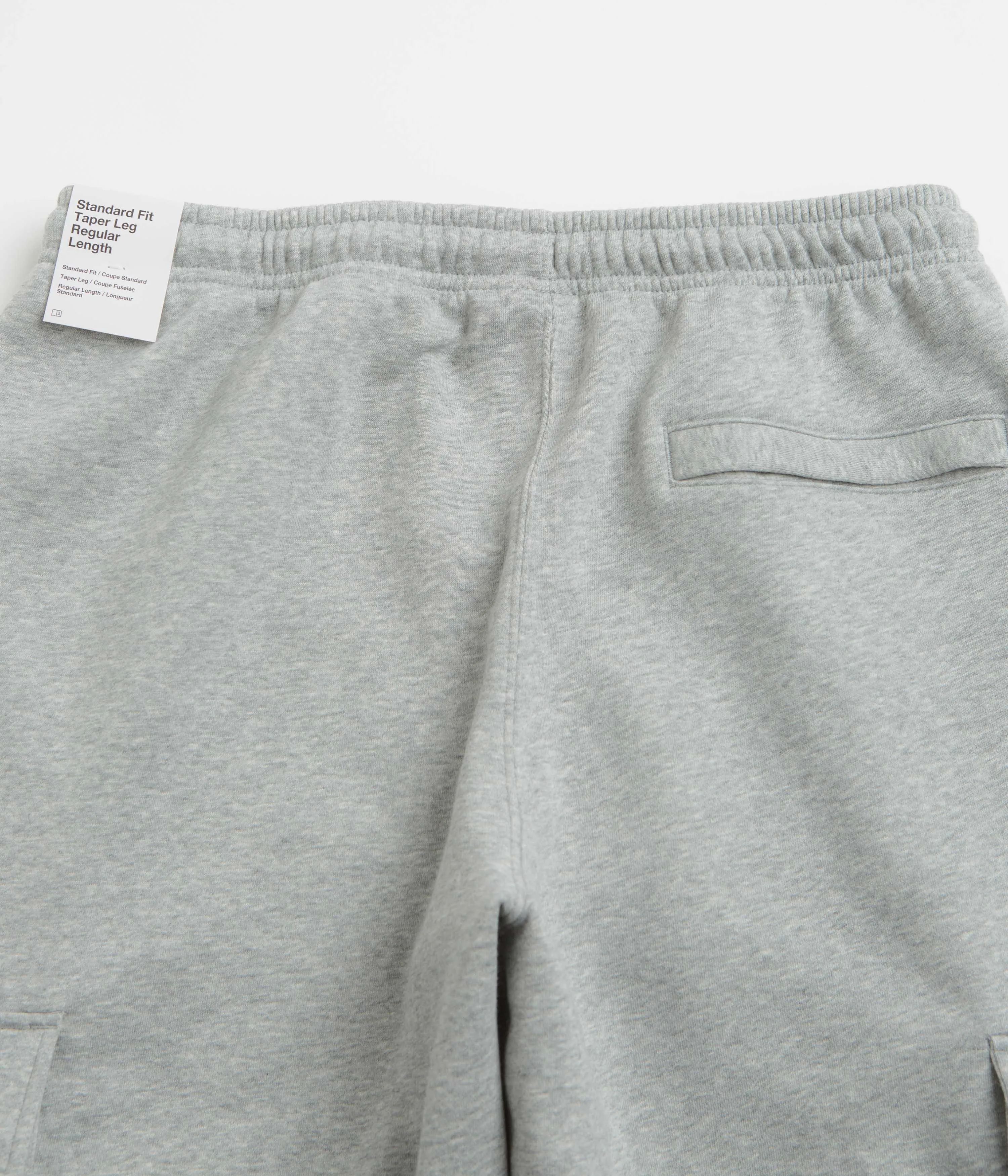 Nike Club Cargo Pants - Dark Grey Heather / Light Smoke Grey / White