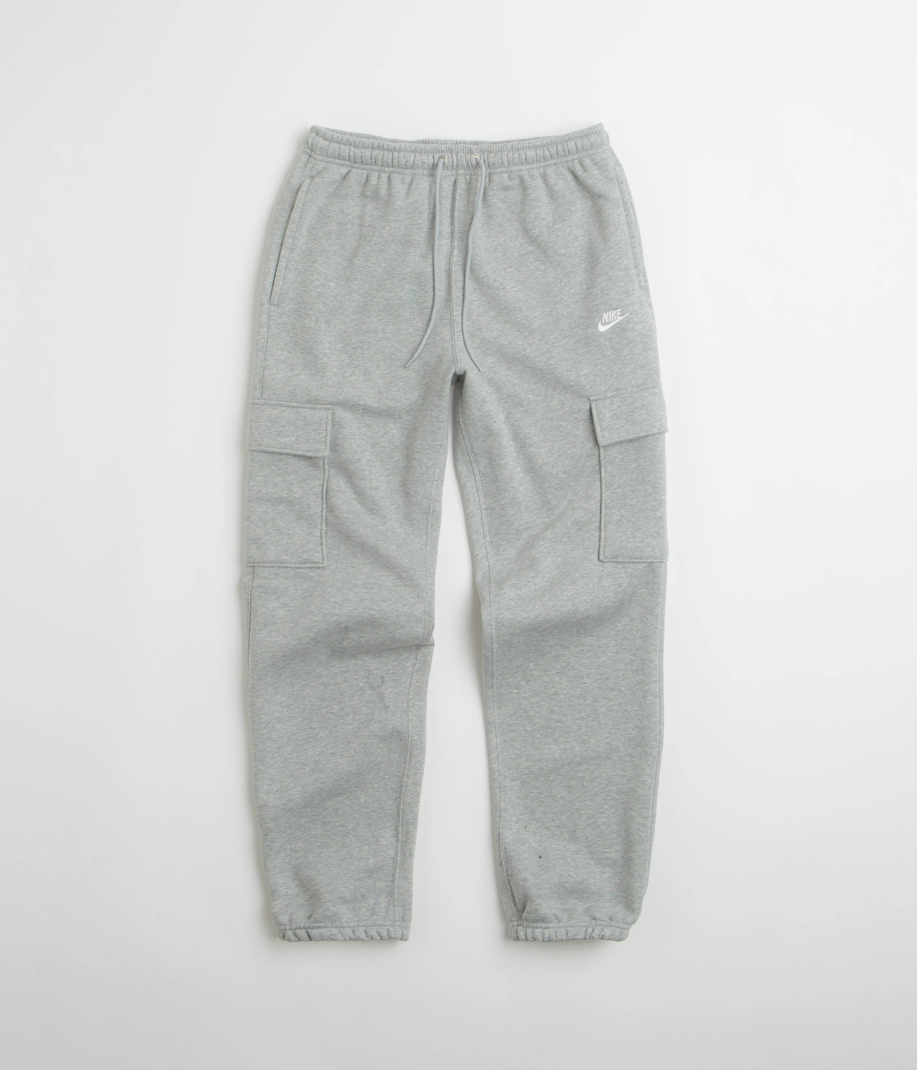 Nike Club Cargo Pants - Dark Grey Heather / Light Smoke Grey / White
