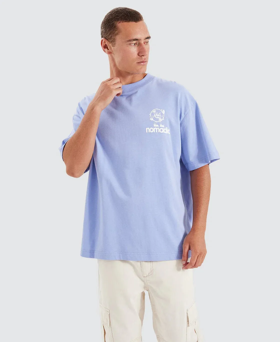 NOMADIC PARADISE Mens Stellar Street Tee - Easter Egg